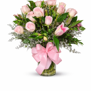 Dozen Pink Roses