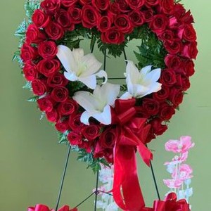 Love You Forever Heart Easel