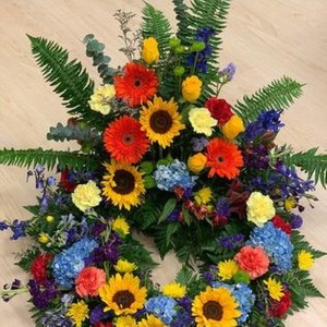Sunflower Urn Wreath