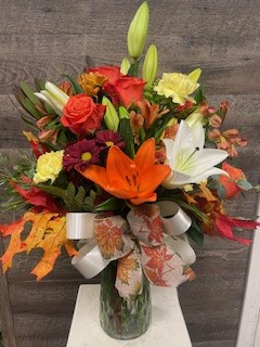 Roses and Fall Lily Bliss