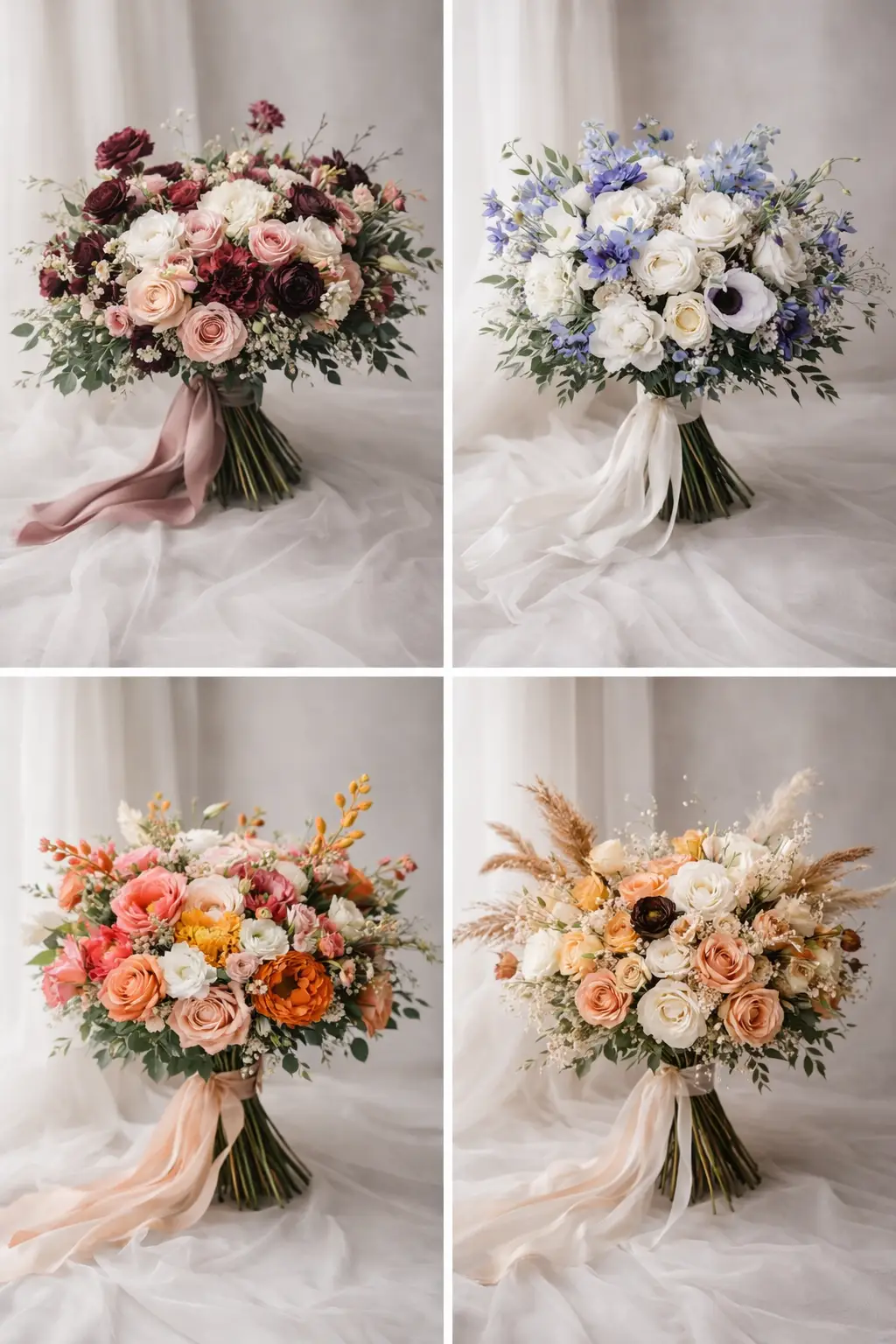 Something Blue Bridal Bouquet - Image 2