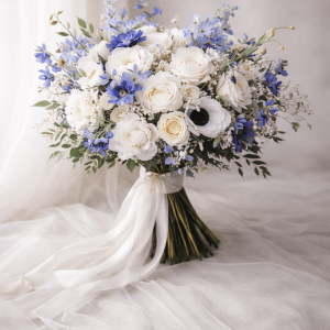 Something Blue Bridal Bouquet