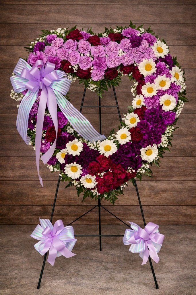 Lavender Remembrance Heart