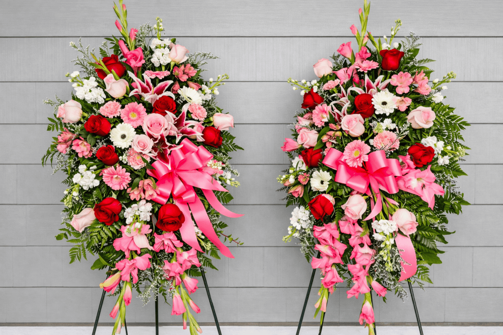 Blushing Tribute Standing Spray