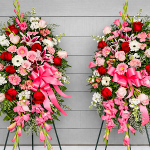 Blushing Tribute Standing Spray