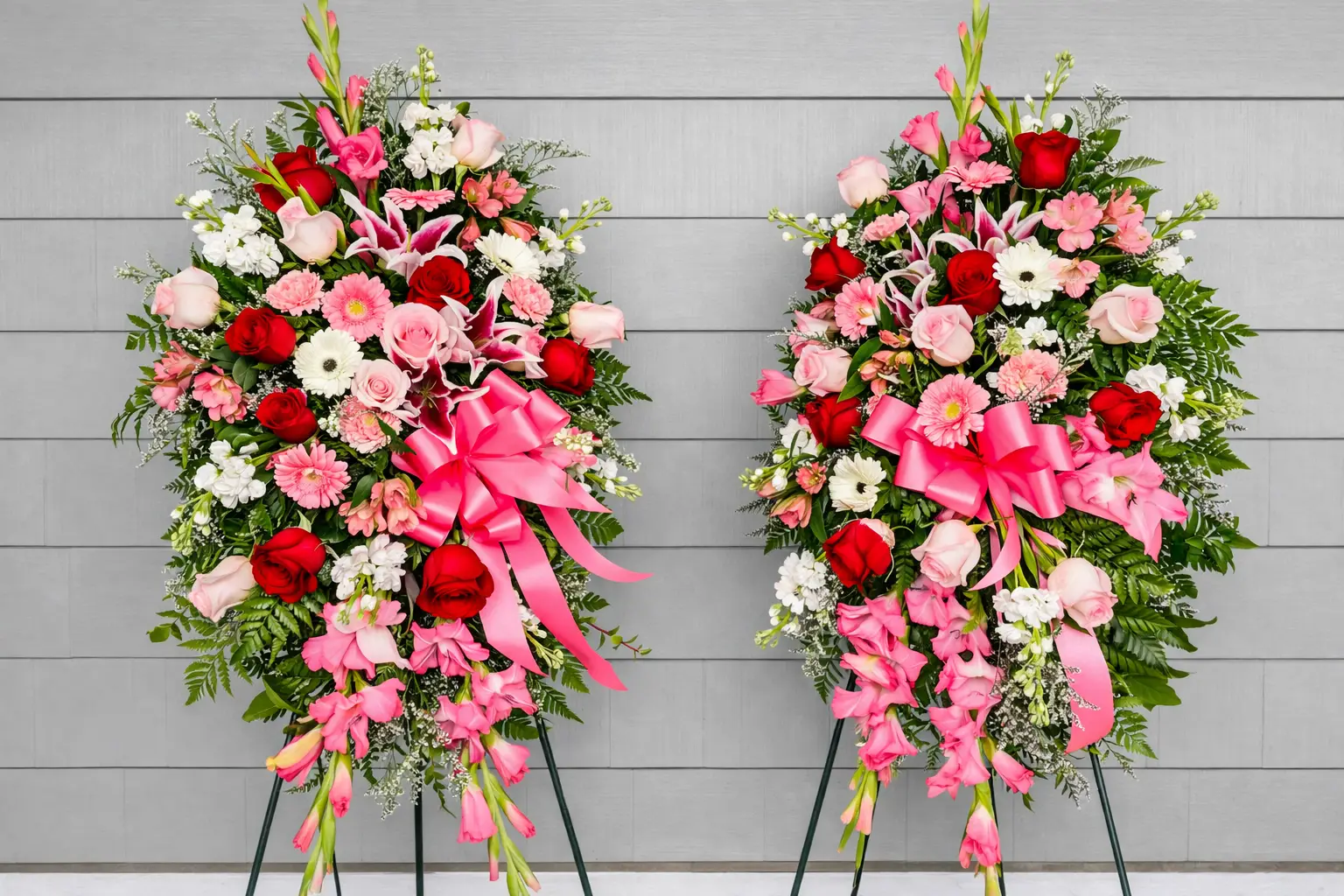 Blushing Tribute Standing Spray