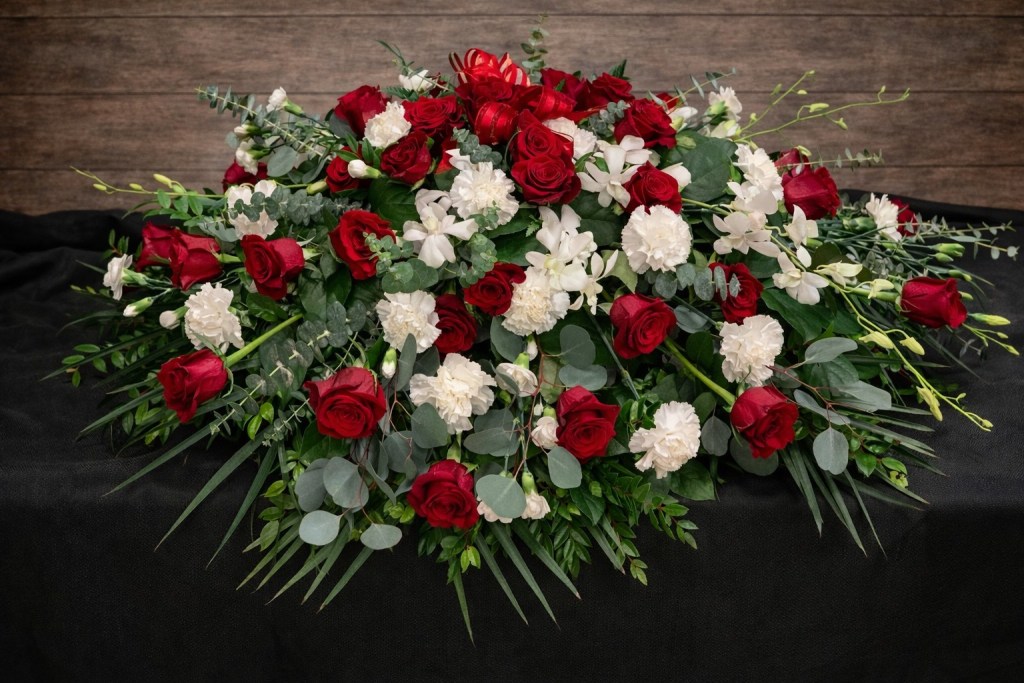 Everlasting Love Casket Cover