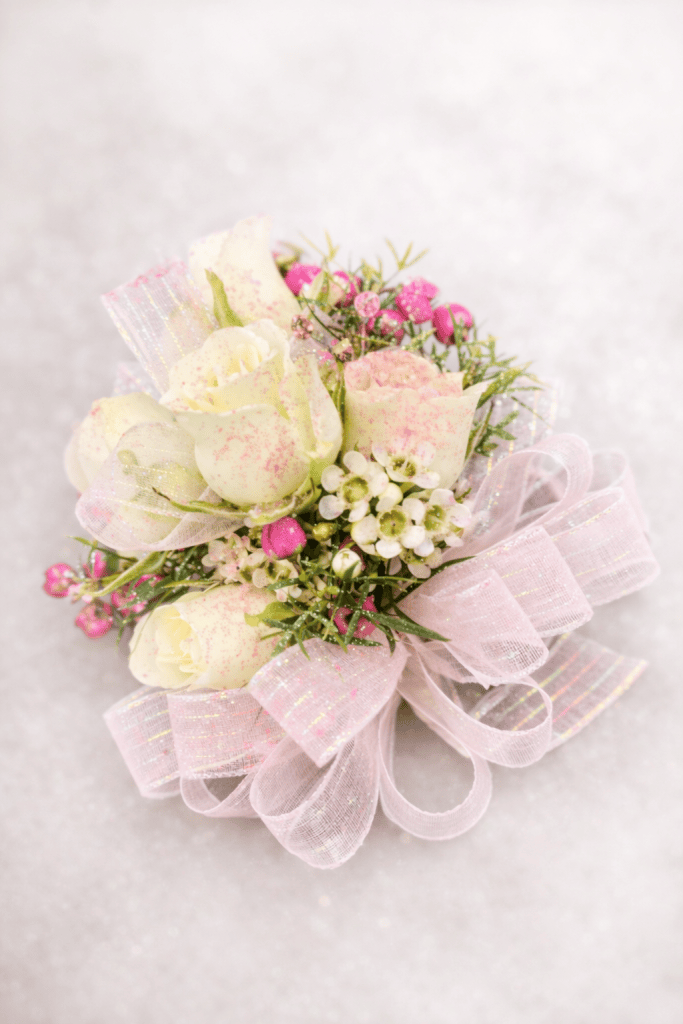 White Rose Corsage/Wristlet