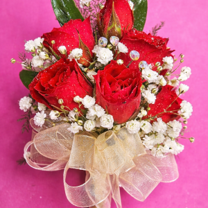 Red Rose Corsage/Wristlet