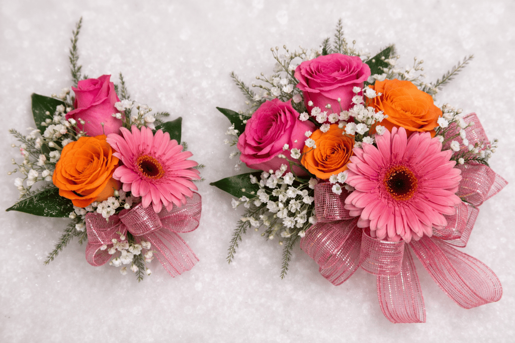Corsage and Boutonnière Set Gerbera Daisy