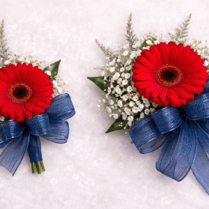 Corsage and Boutonnière Set Gerbera Daisy